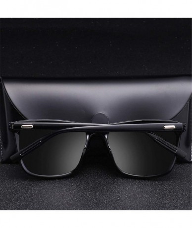 Goggle Sunglasses Polarized Oversized Mirror Driving Sun Glasses Men Women Driver Goggles Polarized c7 - CU194OXK6AX $44.43