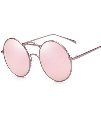 Round New Brand Designer Women Sunglasses 2020 Fashionable Sun Sunnies Round Metallic Shades Sun Glasses Female - CH199QCS83L...