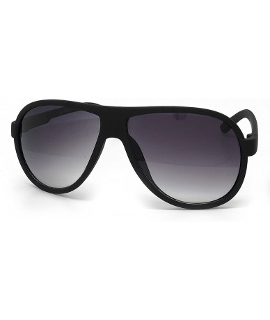 Oversized CH91 Matte Finish Tinted Aviator Vintage Retro Flat Top - Matte Finish - C5184YD95YY $26.12