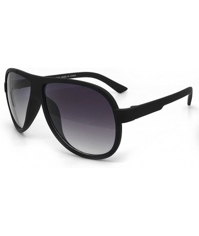 Oversized CH91 Matte Finish Tinted Aviator Vintage Retro Flat Top - Matte Finish - C5184YD95YY $26.12