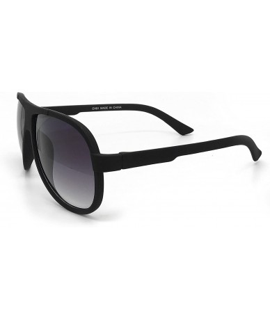 Oversized CH91 Matte Finish Tinted Aviator Vintage Retro Flat Top - Matte Finish - C5184YD95YY $26.12