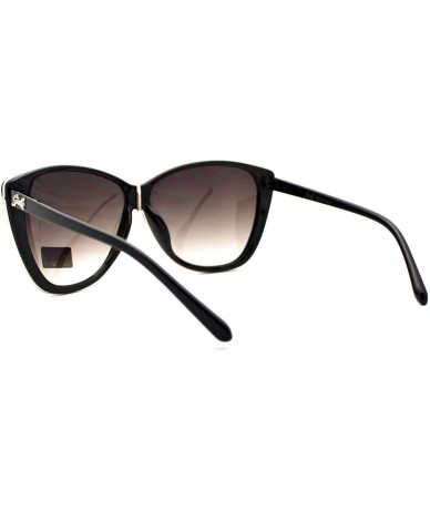 Butterfly Giselle Womens Sunglasses Oversized Square Butterfly Designer Fashion - Black Gold - C218905S8C2 $17.88