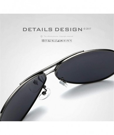 Oversized Fashion Retro Biker Oversized Polarized Sunglasses for Men and Women ABS - Gold - CS18ZX92IGC $23.00