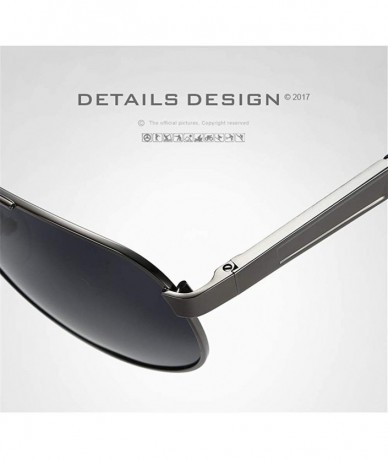 Oversized Fashion Retro Biker Oversized Polarized Sunglasses for Men and Women ABS - Gold - CS18ZX92IGC $23.00