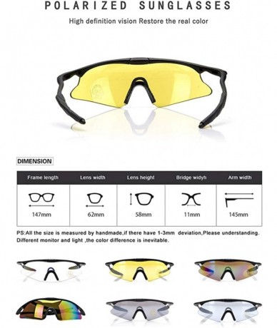 Goggle Sports Outdoors Sunglasses Polarized- TR90 Durable Frame- UV400 Protection - Running/Skiing/Cycling/Snowboarding - CP1...