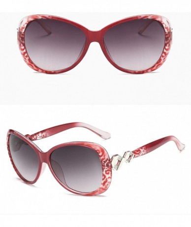 Oversized Polarized Sunglasses Fashion Protection Festival - Light Red - C018TNCAXGY $30.41