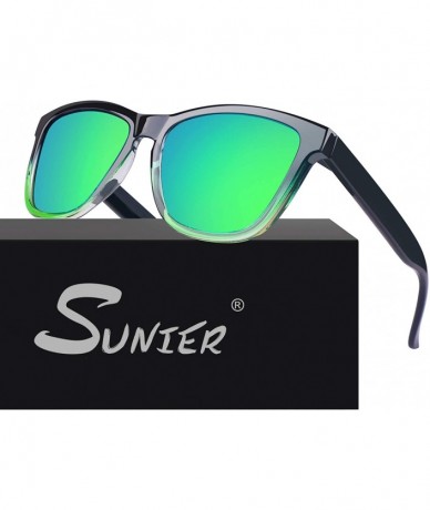 Wayfarer Polarized Sunglasses for Men Retro Classic Square Frame Shades SR003 - CY18T93OOZC $23.29