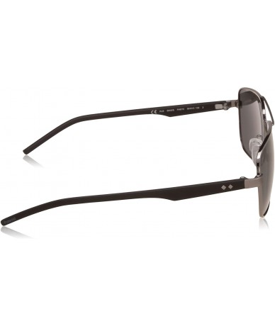 Rectangular Men's Pld2042/S Rectangular Sunglasses - Ruthenium Black/Gray Polarized - C012MXXYDN0 $93.30