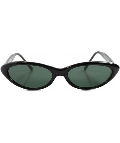 Cat Eye Vintage 80s Fashion Rockabilly Small Cat Eye Sunglasses - Black - CG18938T7IK $29.42