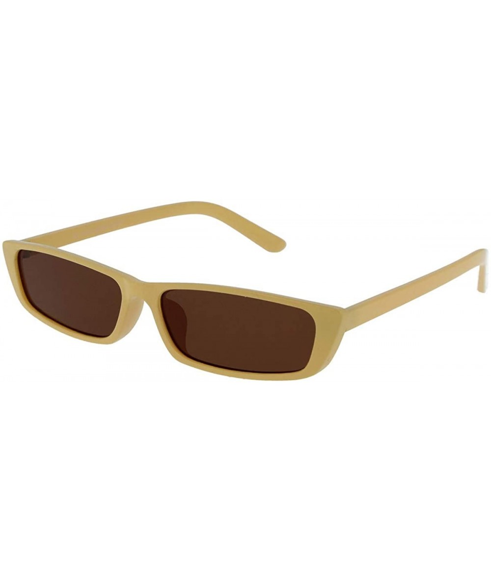 Sport 8509 Rectangular Fashion Sunglasses - UV Protection - Caramel - C218O7M4E94 $42.44