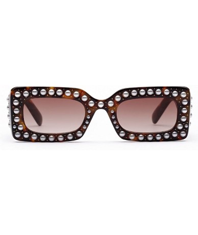 Oversized Sunglasses for Women Oversized Sunglasses Pearls Sunglasses Retro Glasses Eyewear Sunglasses for Holiday - B - CP18...