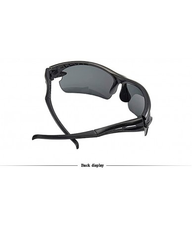 Rectangular 3 Pieces Sunglasses Men's Windproof Sunglasses Rectangular Sunglasses - Black - CH194LEGZ09 $22.09