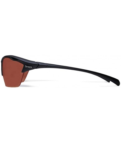 Sport Alpha Navy Blue Golf Sunglasses with ZEISS P5020 Red Tri-flection Lenses - CI18KN5MU7Q $34.87