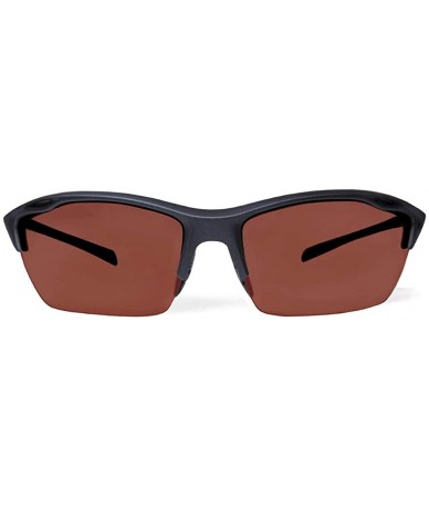 Sport Alpha Navy Blue Golf Sunglasses with ZEISS P5020 Red Tri-flection Lenses - CI18KN5MU7Q $34.87