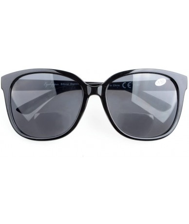 Oversized Oversize Bifocal Sunglassess Black +1.0 - Black - CQ12GPC57HT $18.75