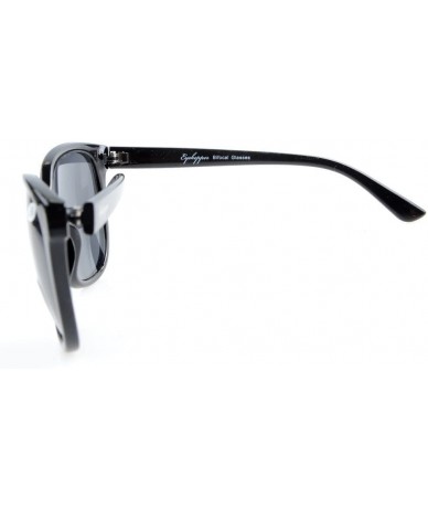 Oversized Oversize Bifocal Sunglassess Black +1.0 - Black - CQ12GPC57HT $18.75