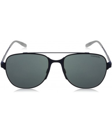 Sport Men's CA114/S Pilot Sunglasses - Matte Blue/Gray - C512CV4619X $91.13