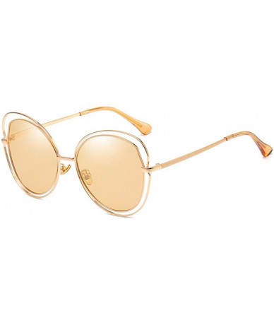 Aviator Women's Polarizing Sunglasses Metal Retro Sunglasses - C - C118QQG0HHC $73.21