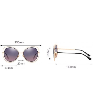 Aviator Women's Polarizing Sunglasses Metal Retro Sunglasses - C - C118QQG0HHC $73.21