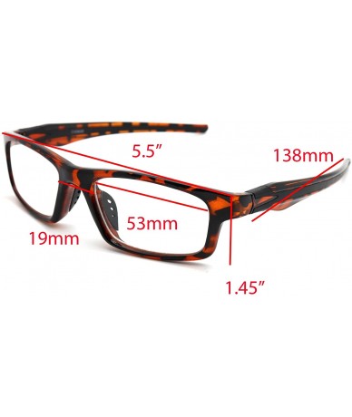 Rectangular Sports Double Injection Readers Flexie Reading Glasses size and color very - C318GW287U2 $38.77