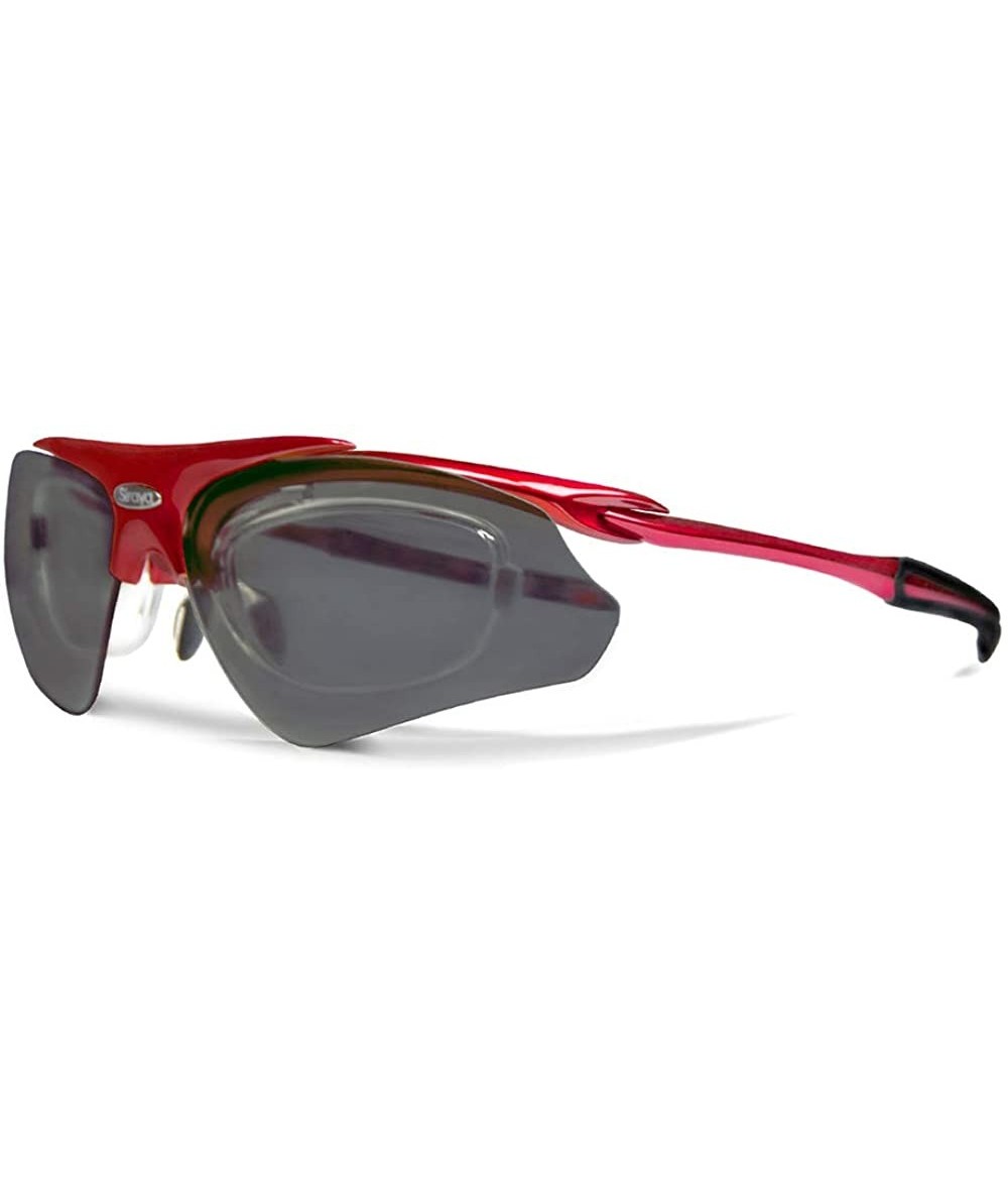 Sport Delta Red Fishing Sunglasses with ZEISS P7020 Gray Tri-flection Lenses - CH18KLA4YG5 $33.53