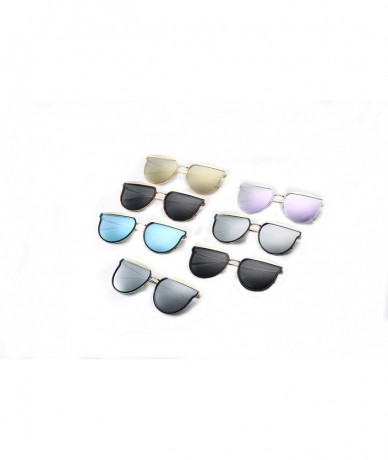 Butterfly Polarized Mirrored Metal Frame Street Fashion Stylish Sunglasses For Women Man UV400 Protection - C118DEE37AE $16.54