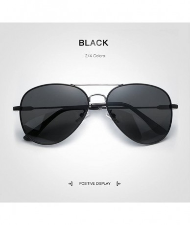 Oval Classic Adult Polarized Sunglasses Travel Sunglasses Fashion Beach Sunglasses UV 400 Protection - Black - CR18GG7QAZK $3...