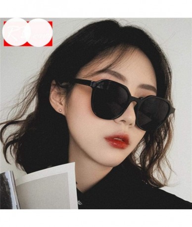 Aviator 2019 Fashion Tea Women Sunglasses Brand Designer Street Beat BlackGray - Champagnegray - CV18Y4RQ9D9 $17.41