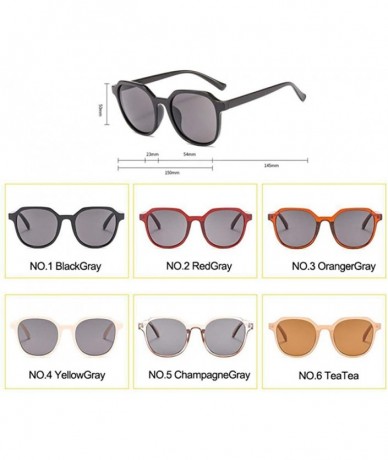 Aviator 2019 Fashion Tea Women Sunglasses Brand Designer Street Beat BlackGray - Champagnegray - CV18Y4RQ9D9 $17.41