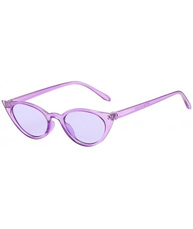 Rimless Women Vintage Cat Eye Irregular Shape Sunglasses Eyewear Retro Unisex - F - CA18Q69G32T $15.41