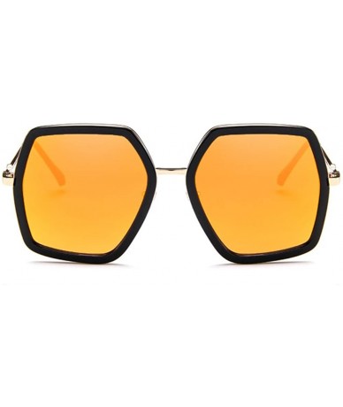 Square MOD-Style Interesting Polygon Personality Without Intensity SunGlasses - Orange - C2189SAU2CL $37.55