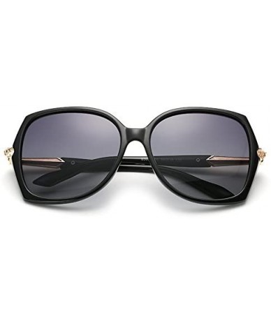 Butterfly Polarized Sunlgasses Womens Mens Square Frame Mirrored Lens - Black - CW18GYL3YXZ $17.41