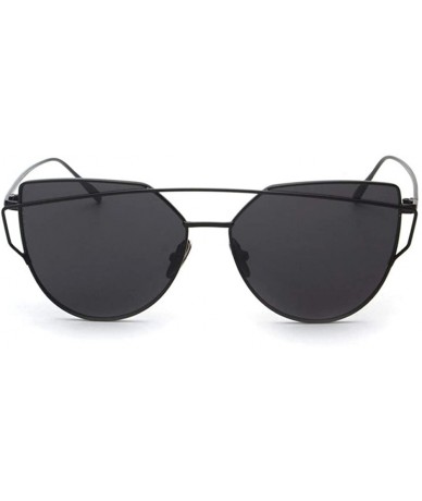 Sport Fashion Sunglasses Coating Mirror Glasses - Black - CJ18UL3W75M $17.56