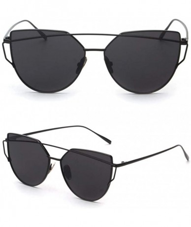 Sport Fashion Sunglasses Coating Mirror Glasses - Black - CJ18UL3W75M $17.56