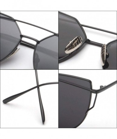 Sport Fashion Sunglasses Coating Mirror Glasses - Black - CJ18UL3W75M $17.56