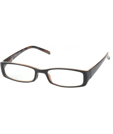 Square 'Brion' Rectangle Reading Glasses - Leopard-1.75 - CR11P2VKSH9 $34.23