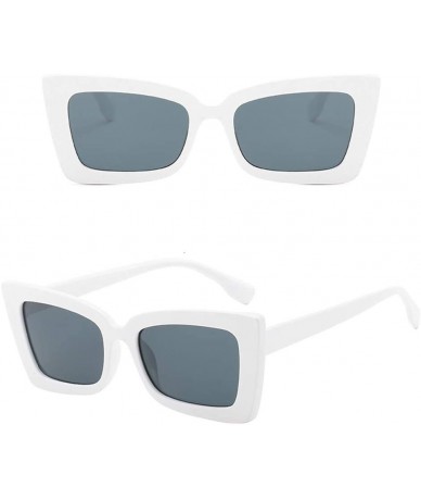 Square Classic Sunglasses Eyewear Glasses - F - CO18TCT0YX4 $16.05