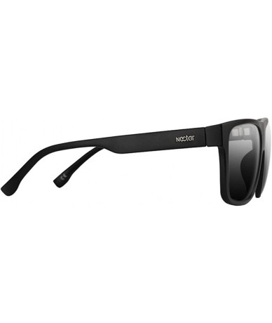 Sport Modern Flat Top Black Flex Frame Polarized Sunglasses - The Empire - CU18GL6W3LR $76.29