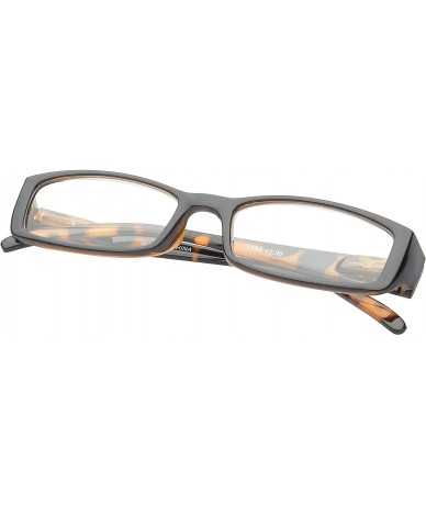 Square 'Brion' Rectangle Reading Glasses - Leopard-1.75 - CR11P2VKSH9 $34.23