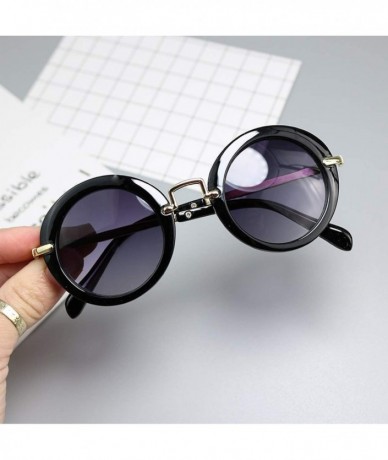 Oversized 2019 New Pattern Baby Girls Sunglasses Brand Designer UV400 Protection Boys Metal Rimmed Cool Goggles - Xxx10-5 - C...