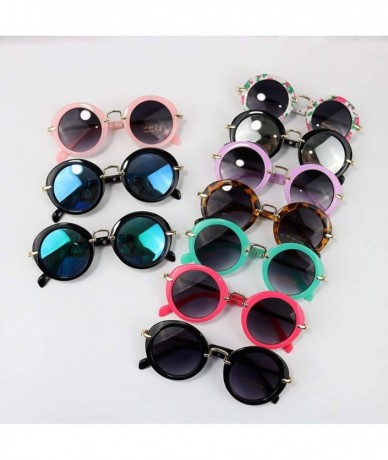 Oversized 2019 New Pattern Baby Girls Sunglasses Brand Designer UV400 Protection Boys Metal Rimmed Cool Goggles - Xxx10-5 - C...