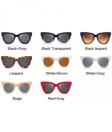 Rimless Black Frame Vintage Square Cat Eye Sunglasses Women Gradient Big Size Oversized Sun Glasses Female UV400 - CS198ZLXW3...