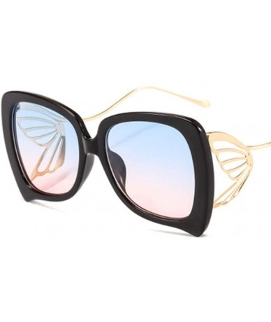 Sport Butterfly Sunglasses Lady Personality Fashion Sun Mirror - 6 - CA190S3ATYL $60.92