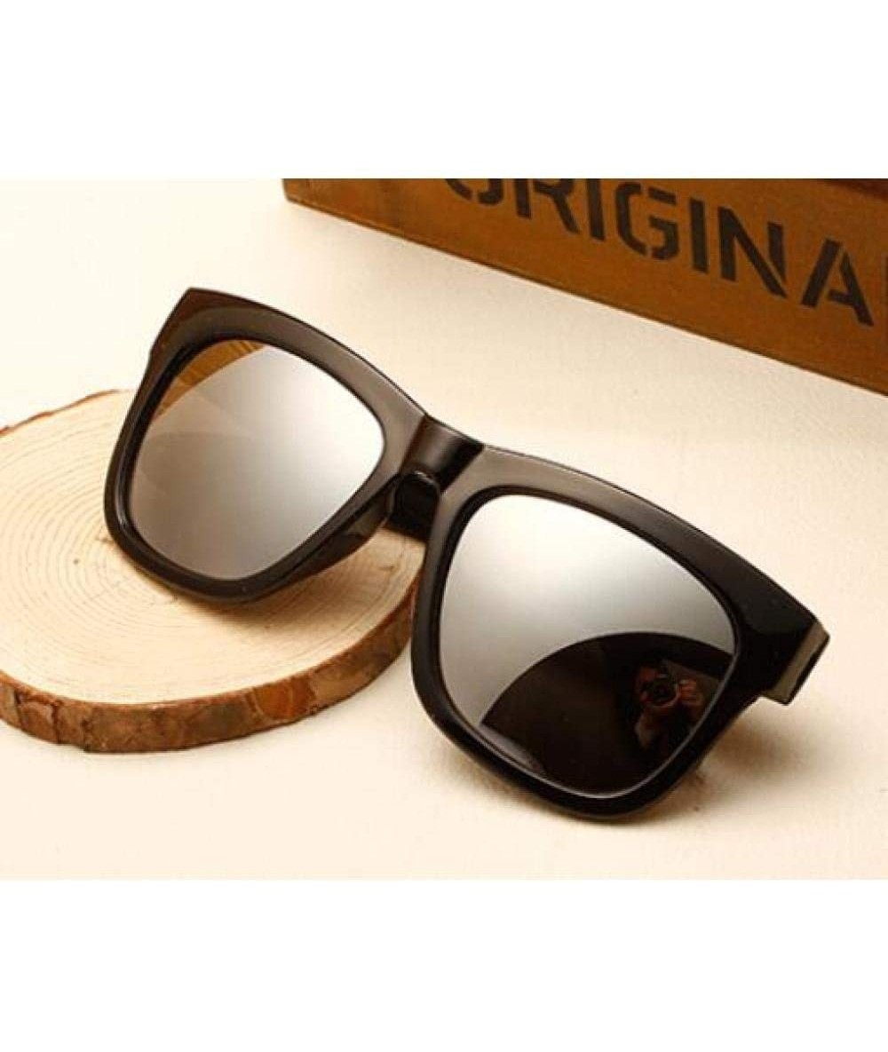 Oversized Oversized Sunglasses Coating Classic Glasses - Silver - CE197TX9U52 $43.43