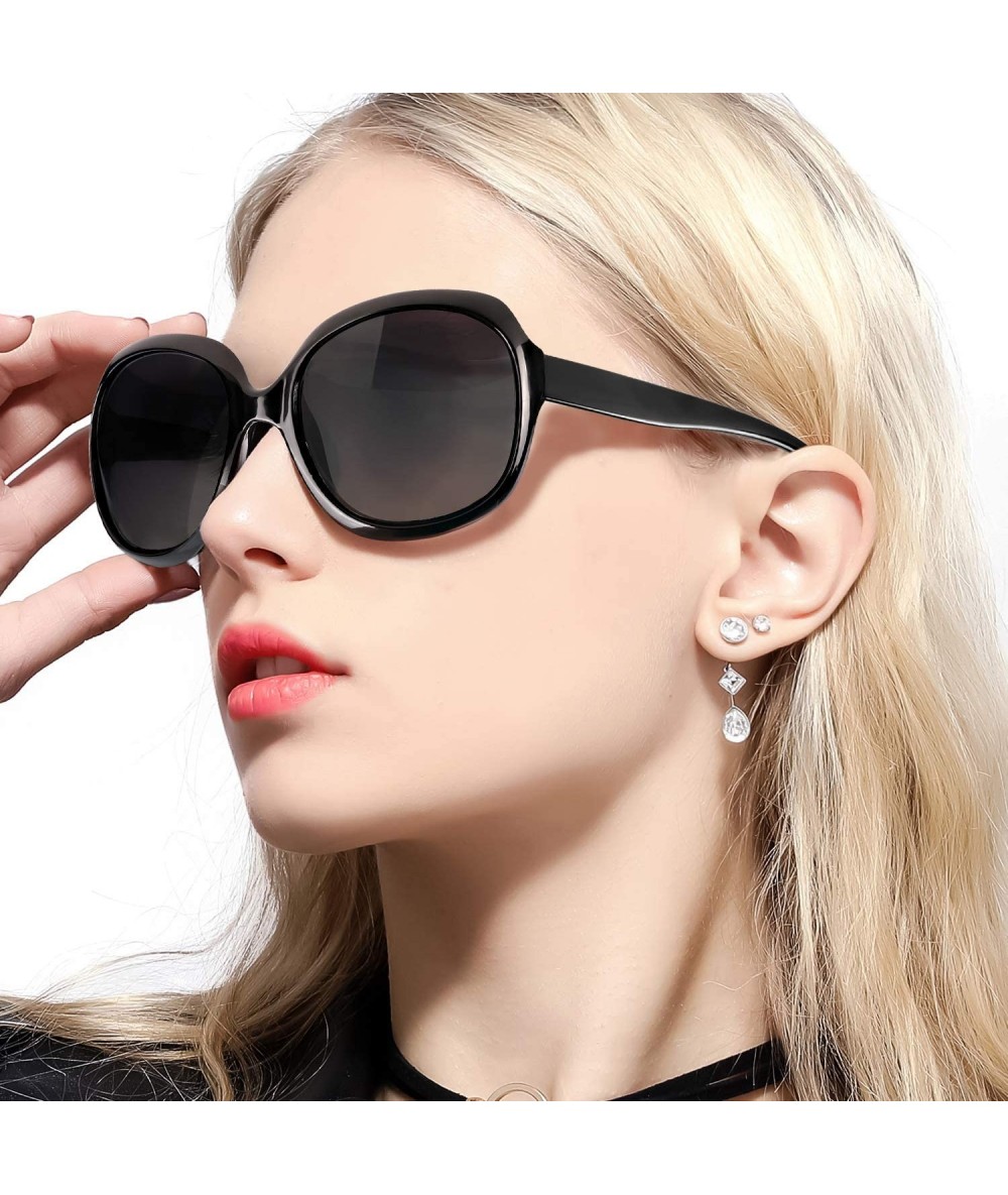 Oversized Oversized Sunglasses for Women - Extra Large Frame Polarized UV400 Lens Classic Fashion Sun Eye Glasses - CC18R3SUI...