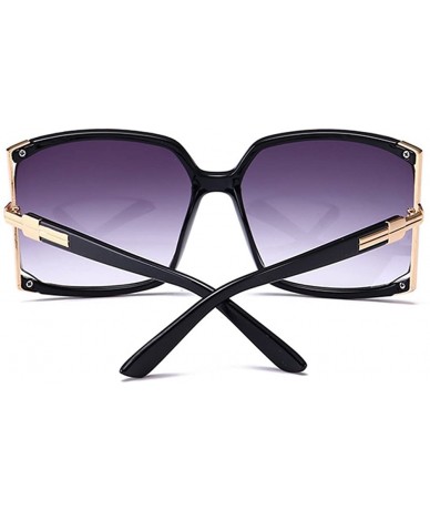 Square New Women's Oversized Square sunglasses Protection Eye Glasses With Case - Black - CD12D1F4W51 $23.42