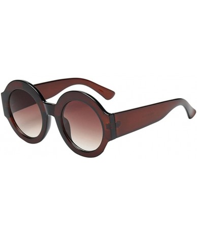 Rimless Hot Sale! Womens Man Big Frame Round Shape Rapper Vintage Retro Sunglasses - CD18DRX7SXK $19.59