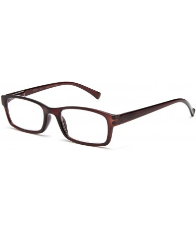 Oversized Newbee Fashion Squared Reading Glasses - 3 Pack Black- Tortoise & Brown - CO187GKAN3H $23.78