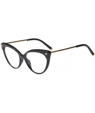 Cat Eye Optical Glasses Eyewear Women - Ladies Cat eyes Fashion Accessories - Black - CM18SER3065 $17.51