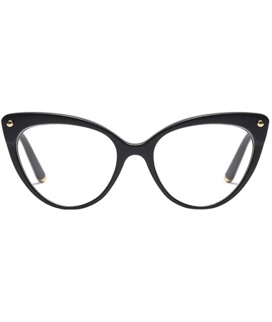 Cat Eye Optical Glasses Eyewear Women - Ladies Cat eyes Fashion Accessories - Black - CM18SER3065 $17.51